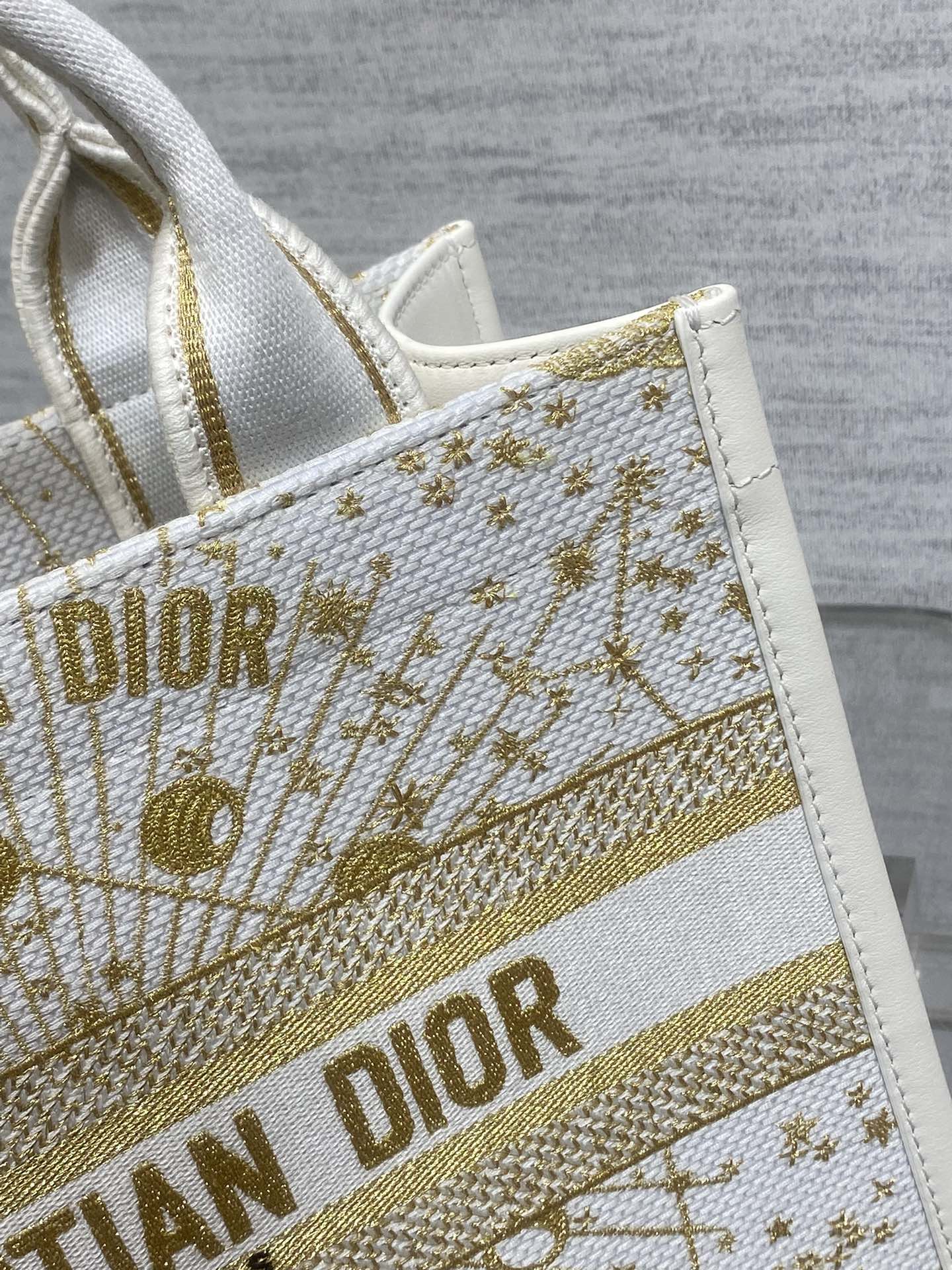 Dior Embroidered Tote Small