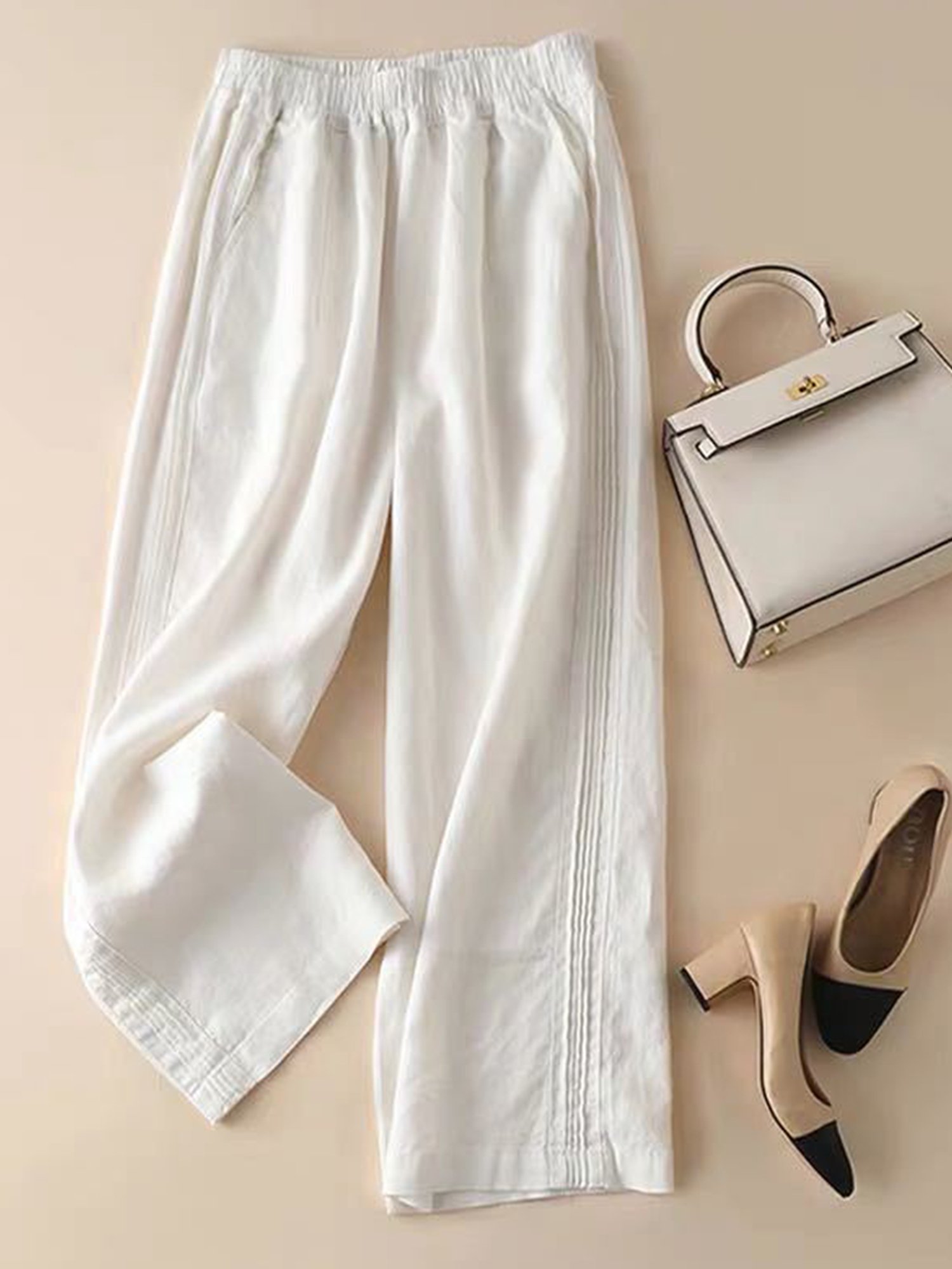 Women's Loose Cotton And Linen Casual Leggings
