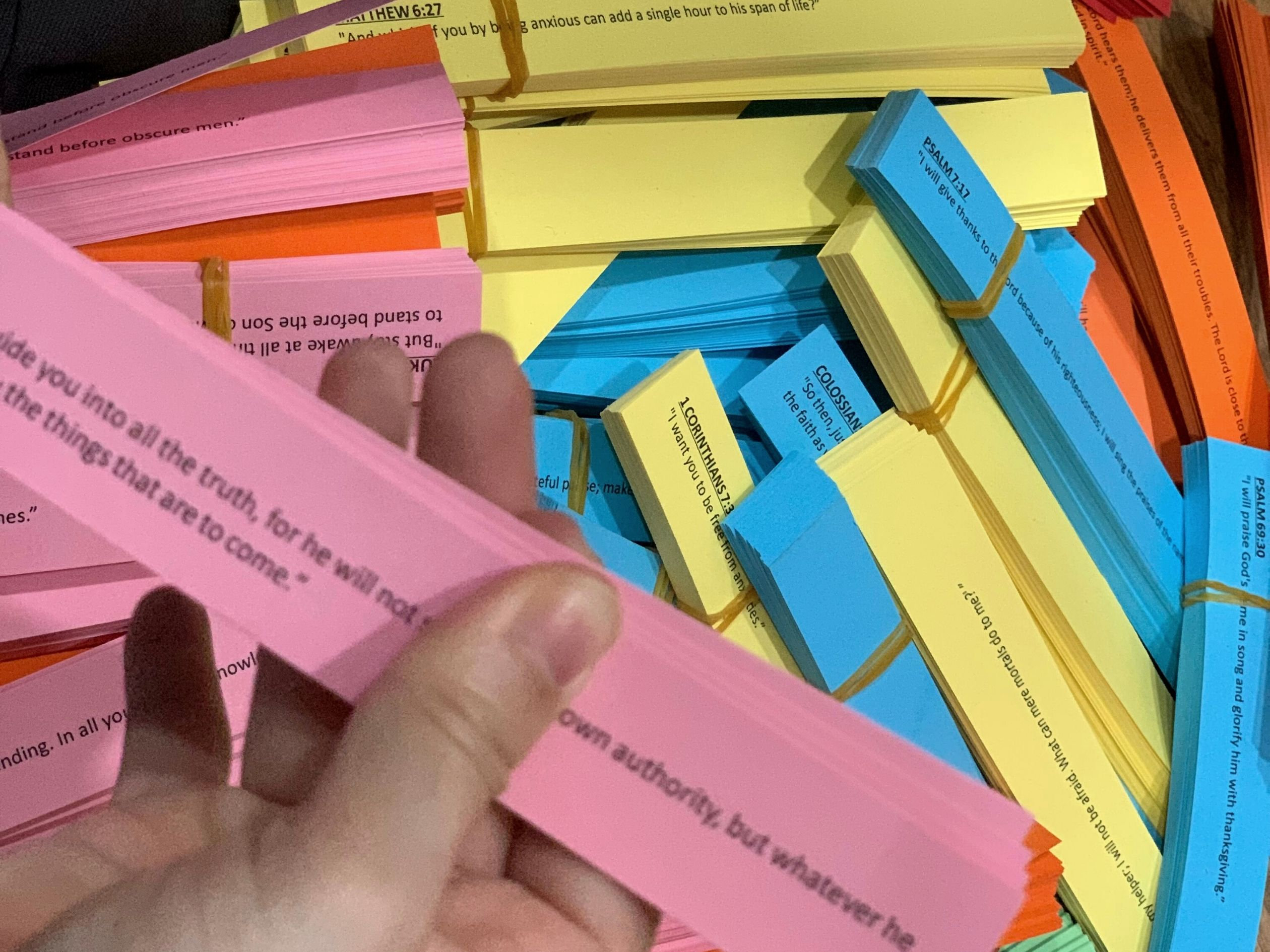 Color-Coded Scripture Jars