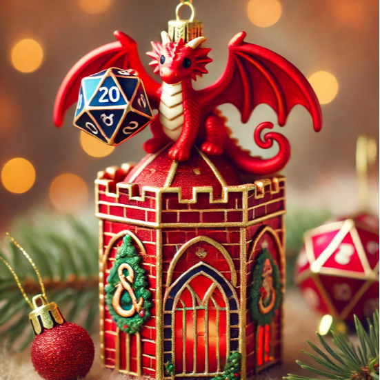 🐉D&D Dragon Christmas Ornament