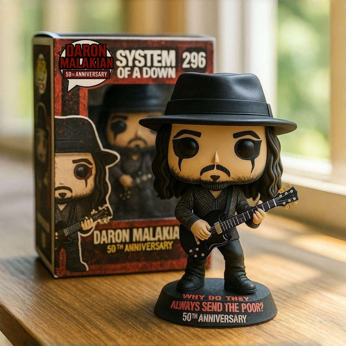Daron Malakian 50th Anniversary Pop Figure!