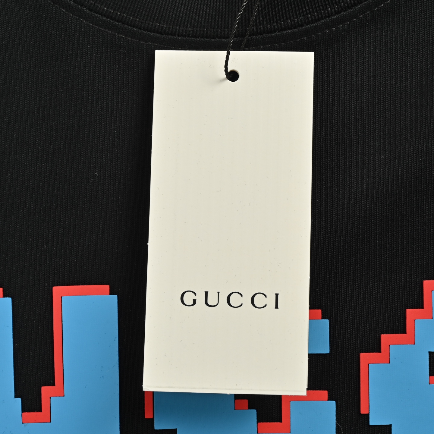 Gucci 25ss mosaic laminated lettering short sleeve