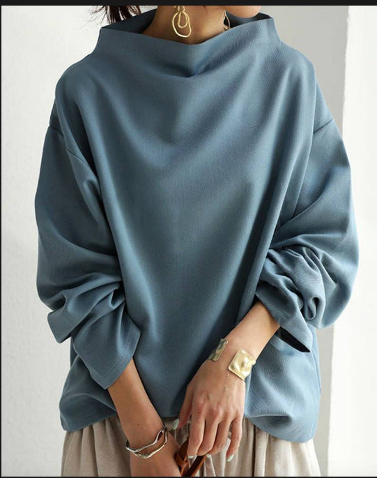 Women's Solid Color Loose-Fit Casual Top