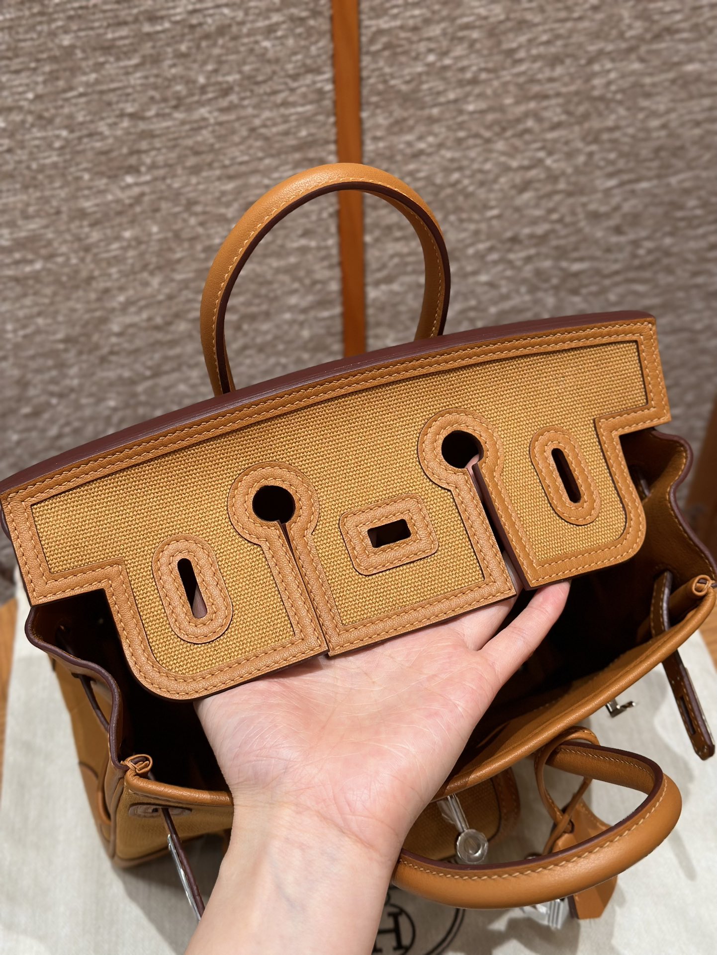Hermes Birkin cargo 2SSesame (handmade to order)