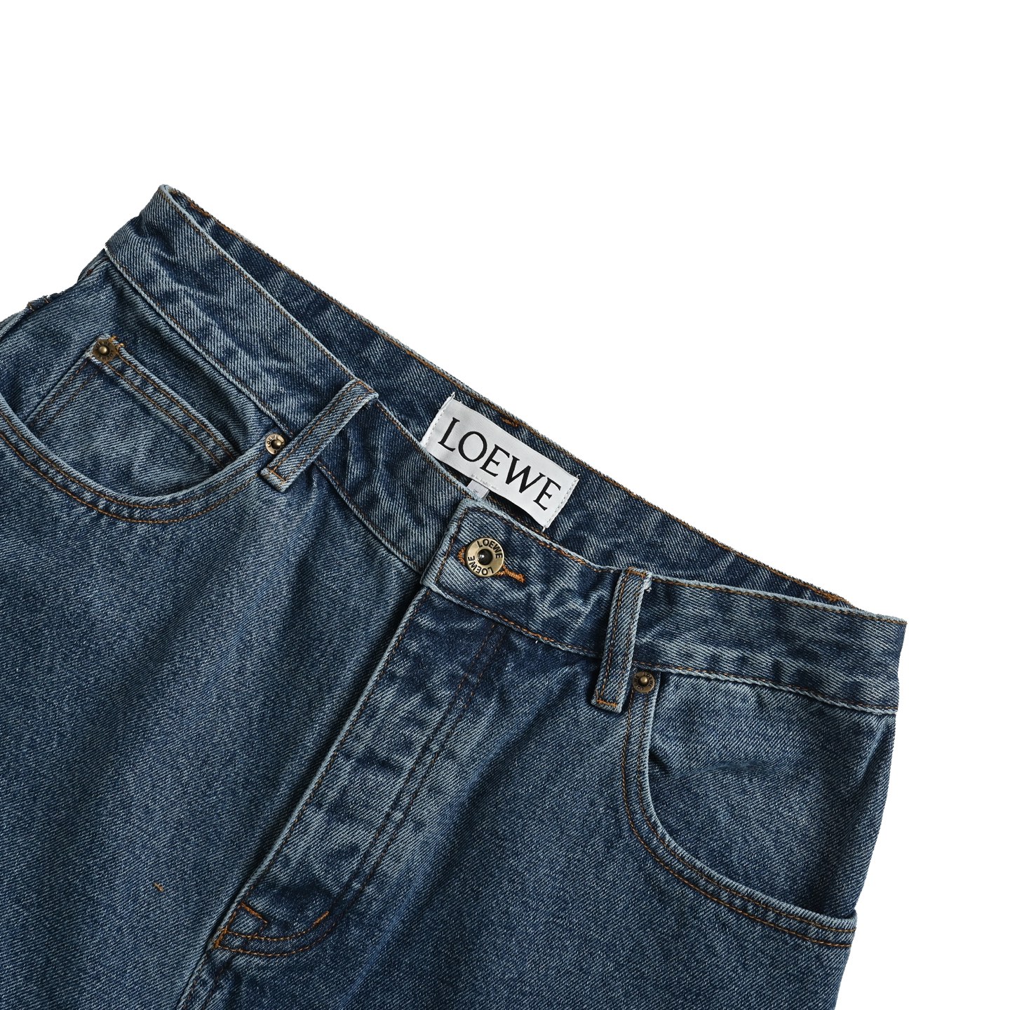 Loewe Anagram denim embroidered jeans