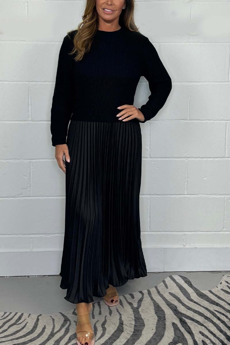 On Sale🔥Long Sleeve Jumper & Pleated Bottom Dress