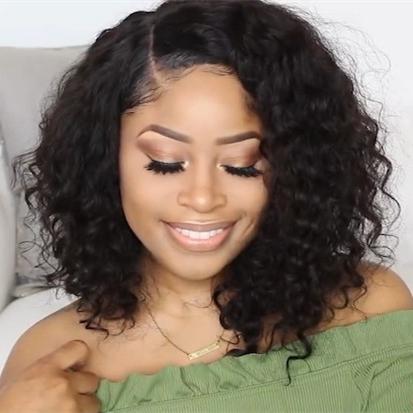 New Beginner Friendly SHORT CURLY LACE FRONT WIG