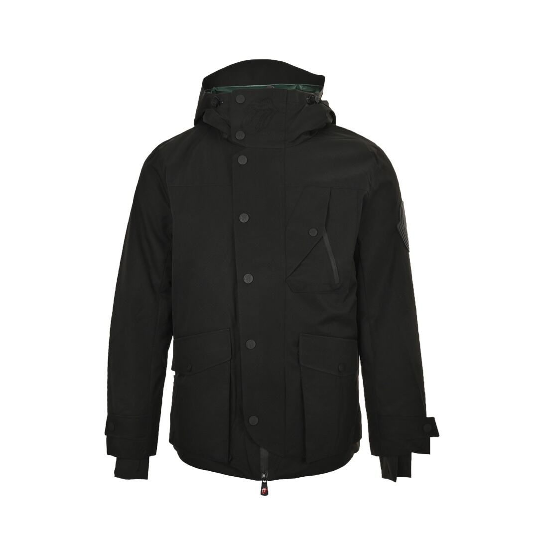 Moncler 24Fw Rolling Stones Big Tongue collaboration down jacket