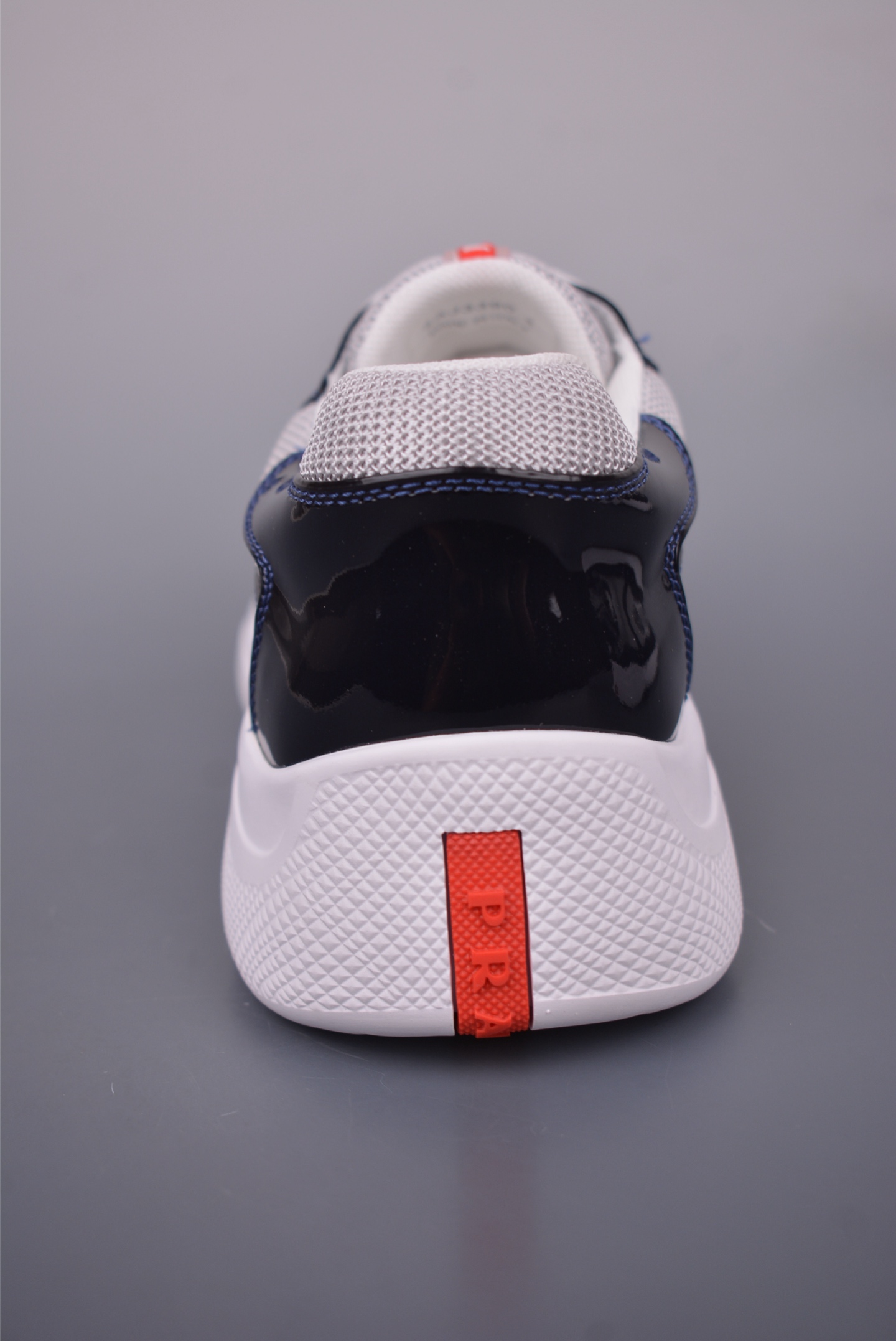 Prada America’s Cup patent leather black white gray blue line 4E3400_ASZ_F0FJT_F_G000
