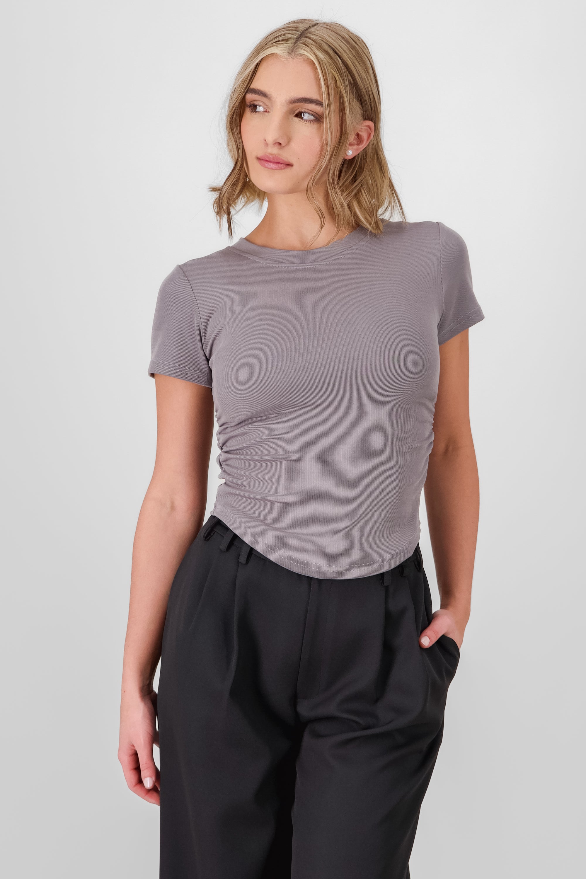 Ribbed T Shirt