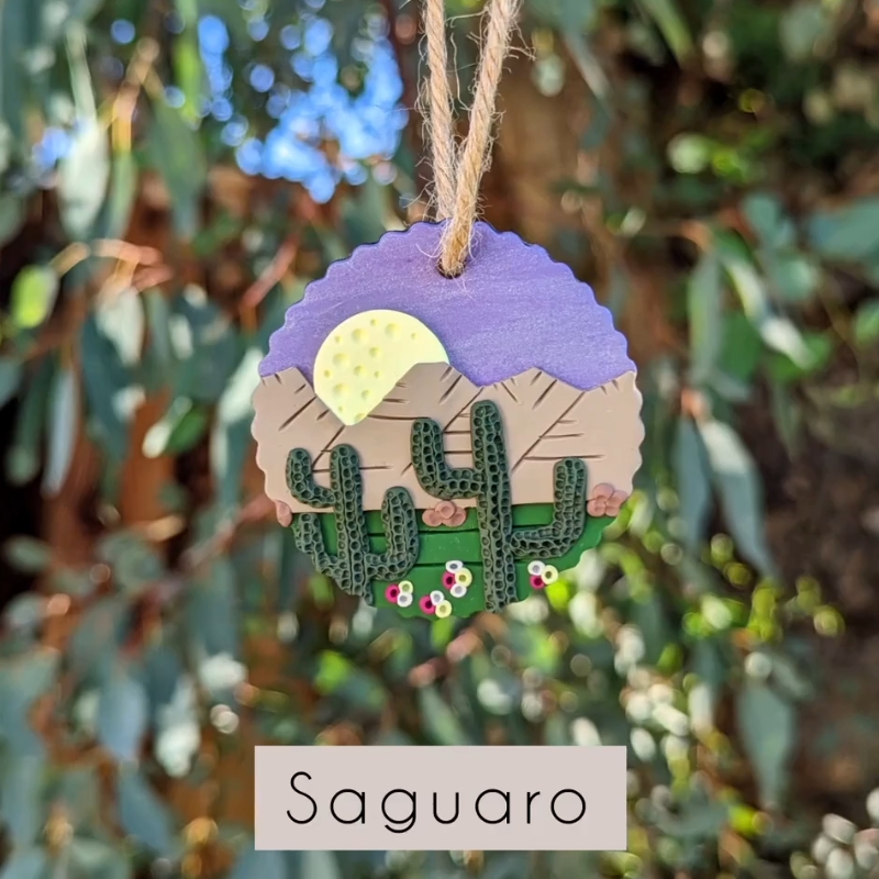 🔥On Sale🔥Handmade National Park Clay Holiday Tree Ornaments