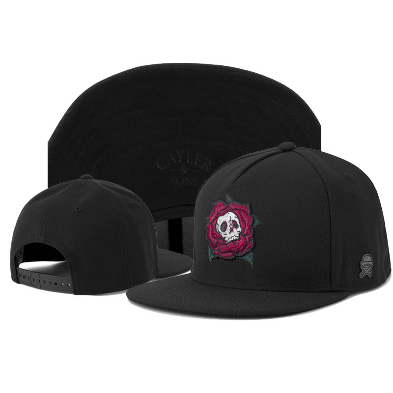 Sun hat flat brim hip-hop hat embroidered street dance men and women trendy street all-match hat