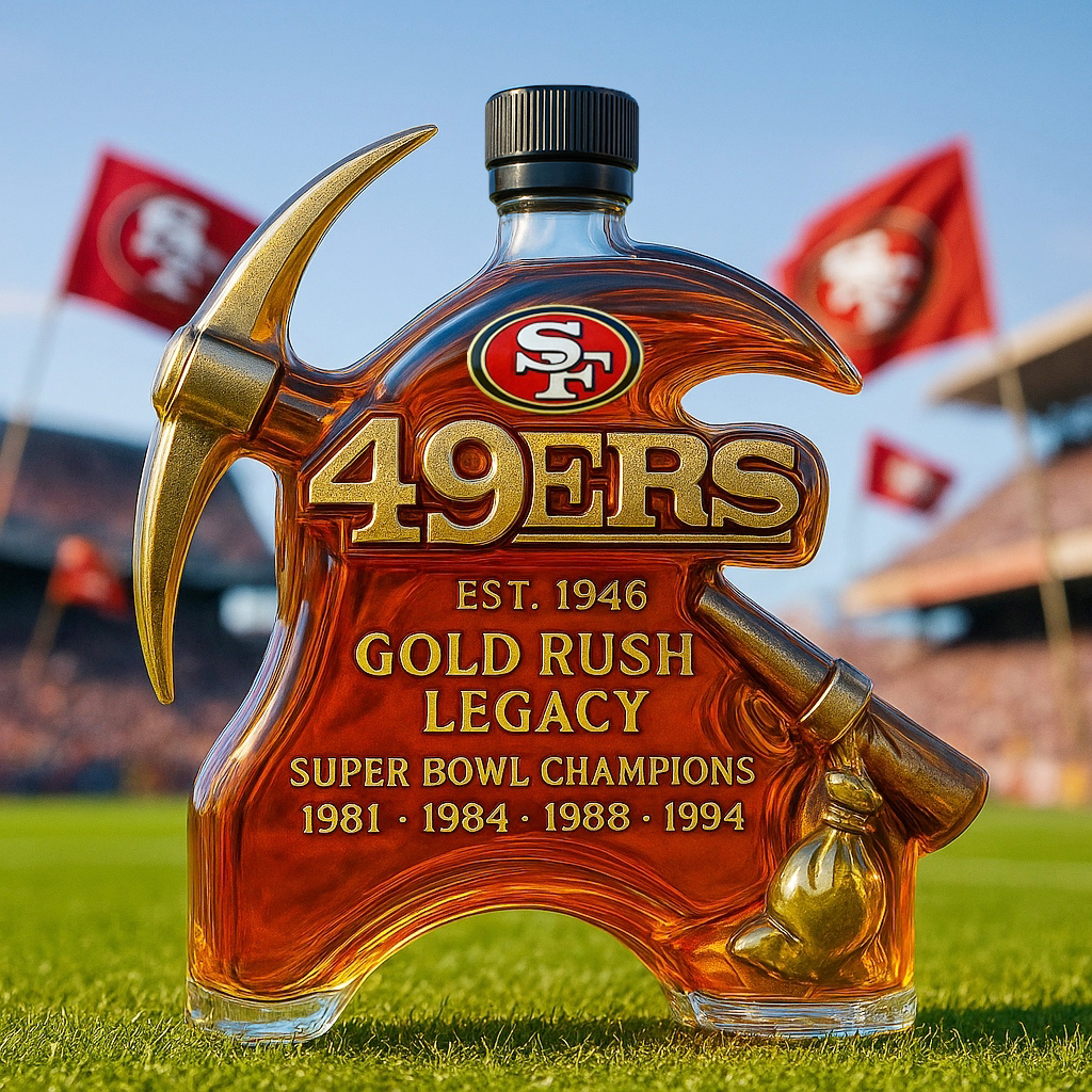 San Francisco 49ers Limited-Edition Whiskey Bottle