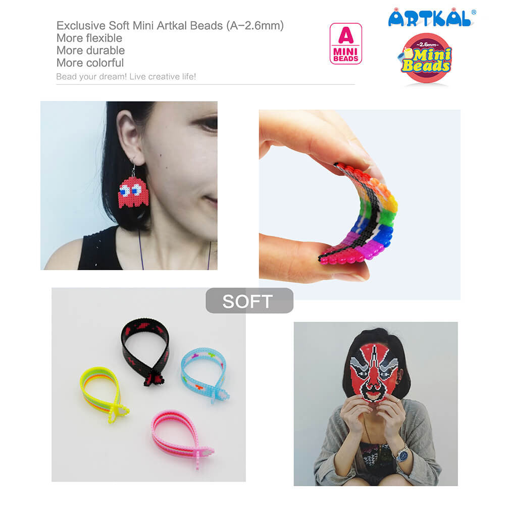 (AU1-AU4) A-2.6mm 7500P single pack mini artkal beads