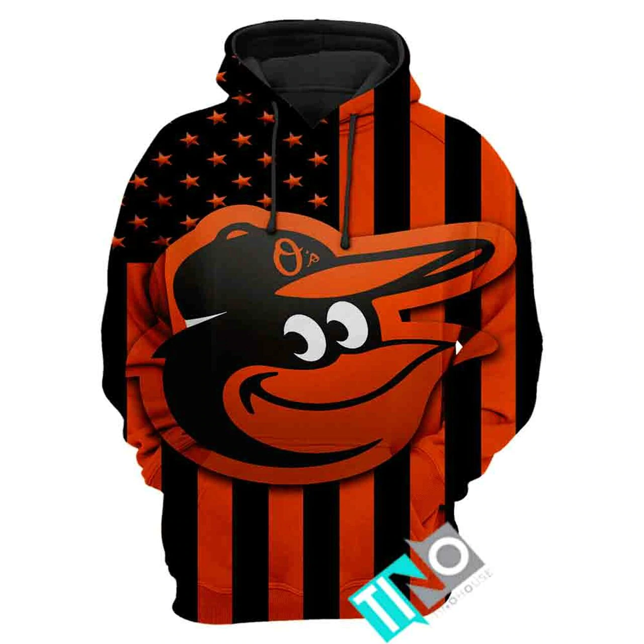 BALTIMORE ORIOLES 3D CASUAL HOODIE 101