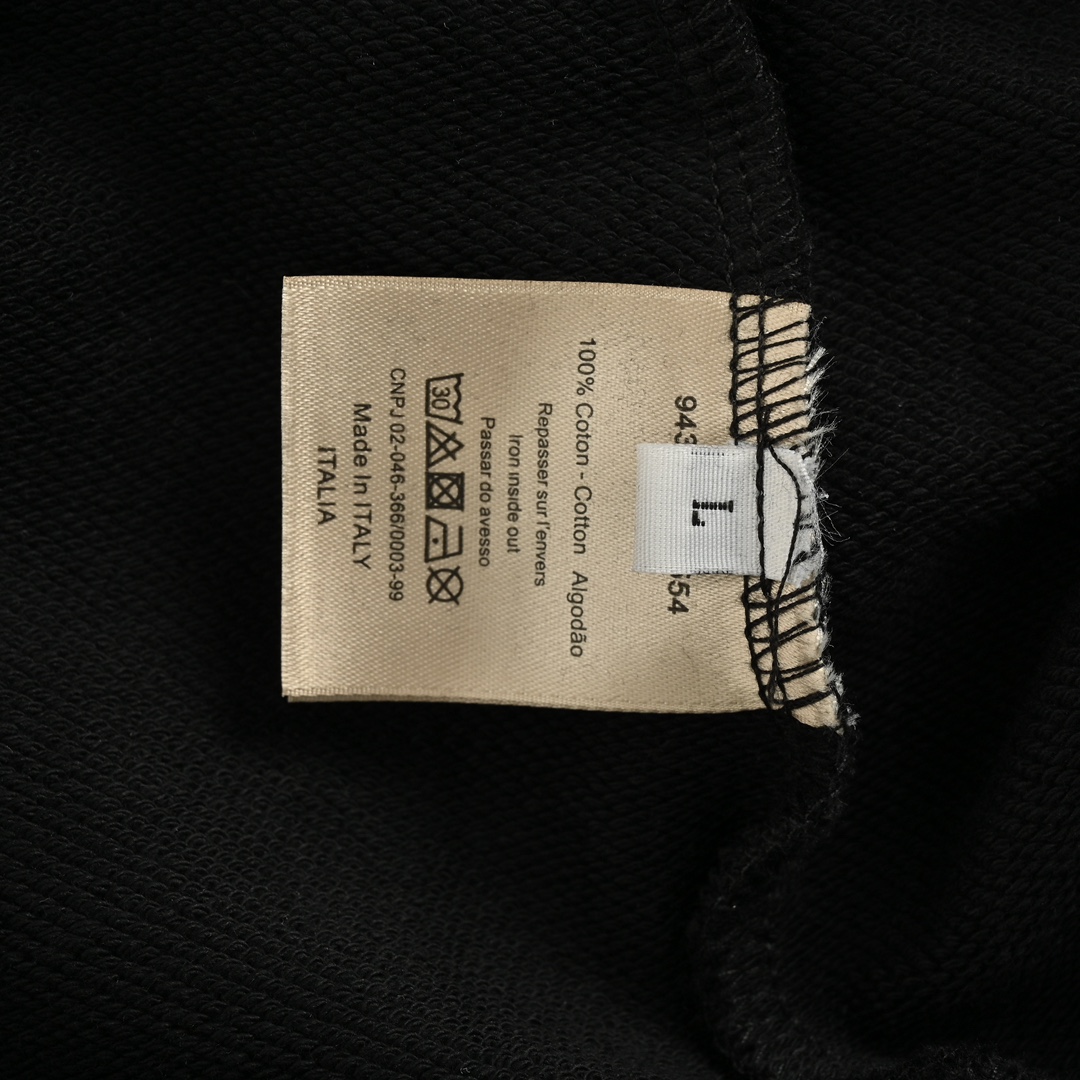 Dior 24Fw shooting star embroidered lettering hooded sweatshirt