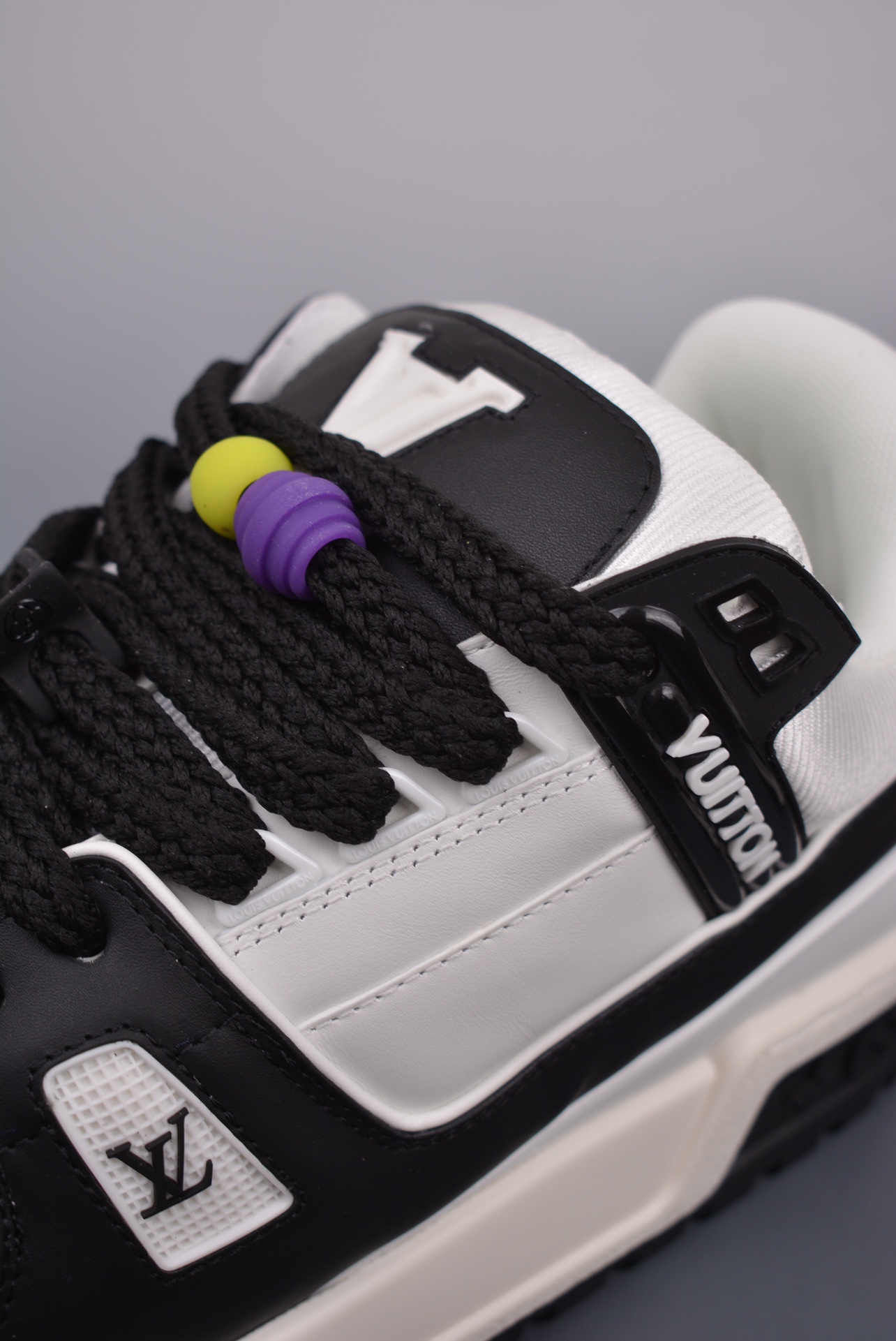 Louis Vuitton Trainer Maxi Low Sneaker Black and White Panda
