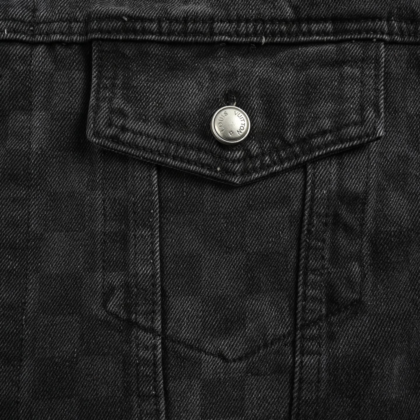 Louis Vuitton 24Fw gradient checkerboard washed denim jacket