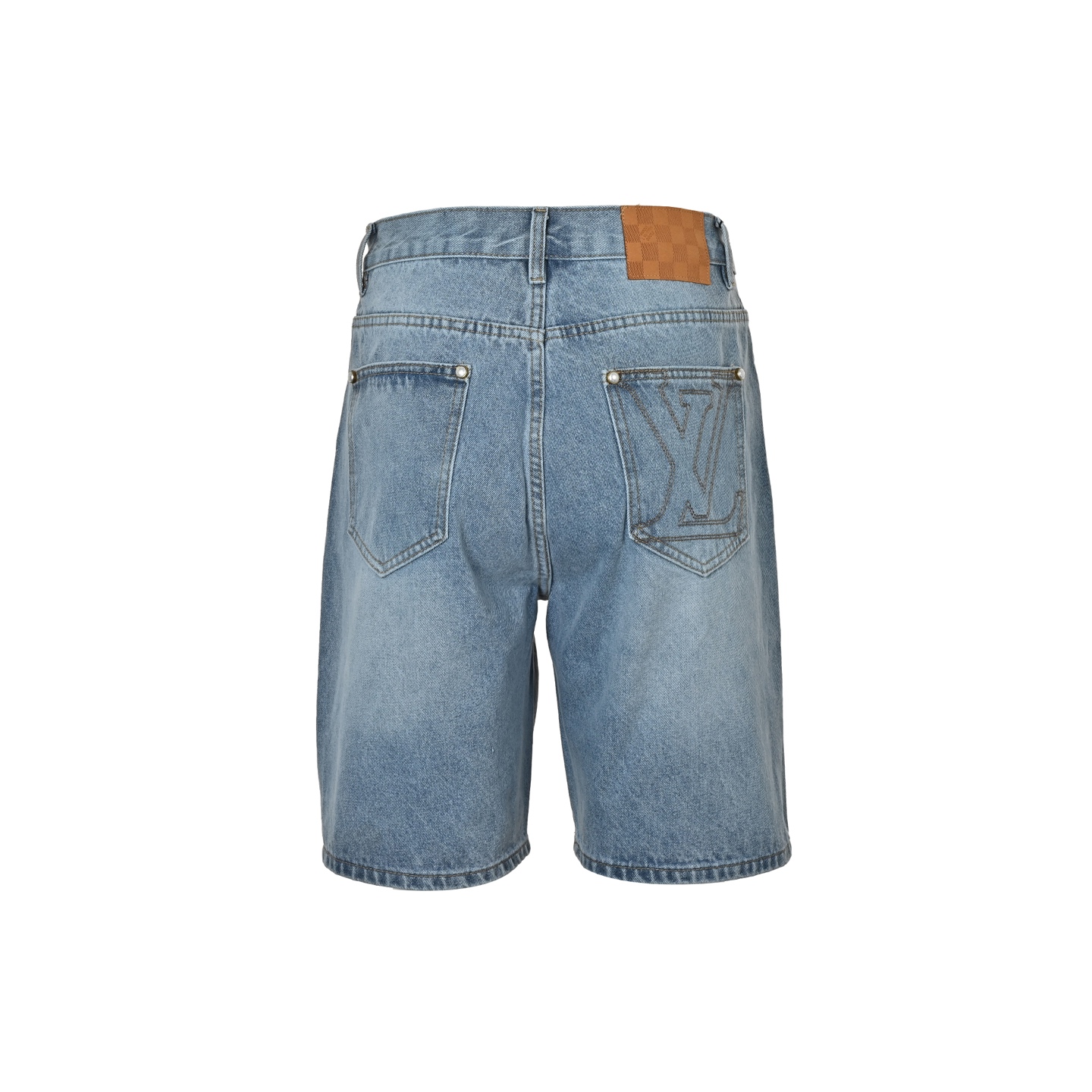 Louis Vuitton 25ss embroidered pocket denim shorts