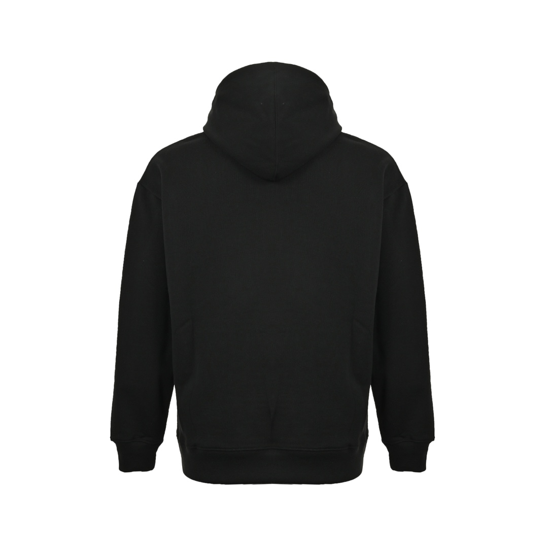Burberry 24Fw gold-embroidered lettering hooded sweatshirt