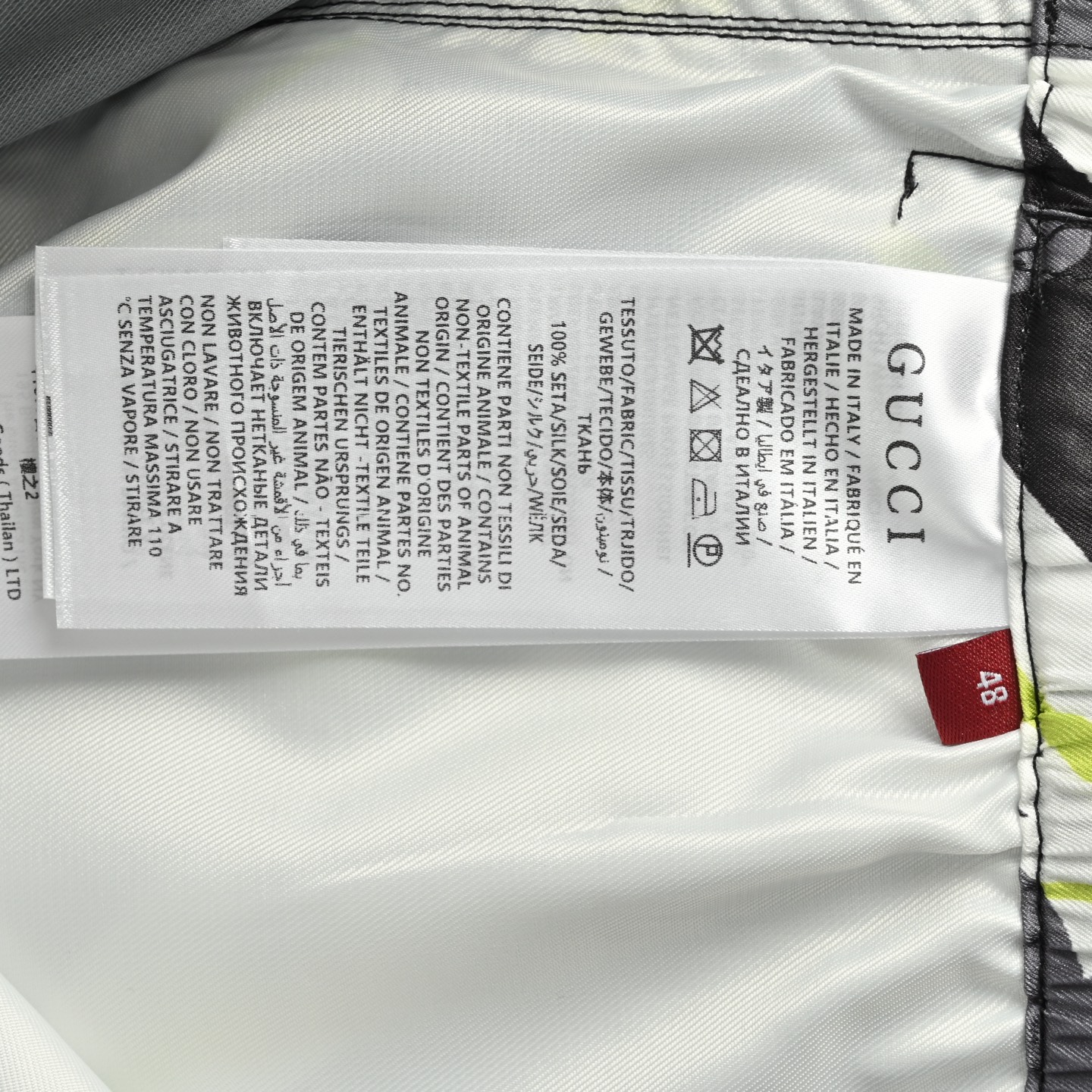 Gucci 25ss surf silk shorts set