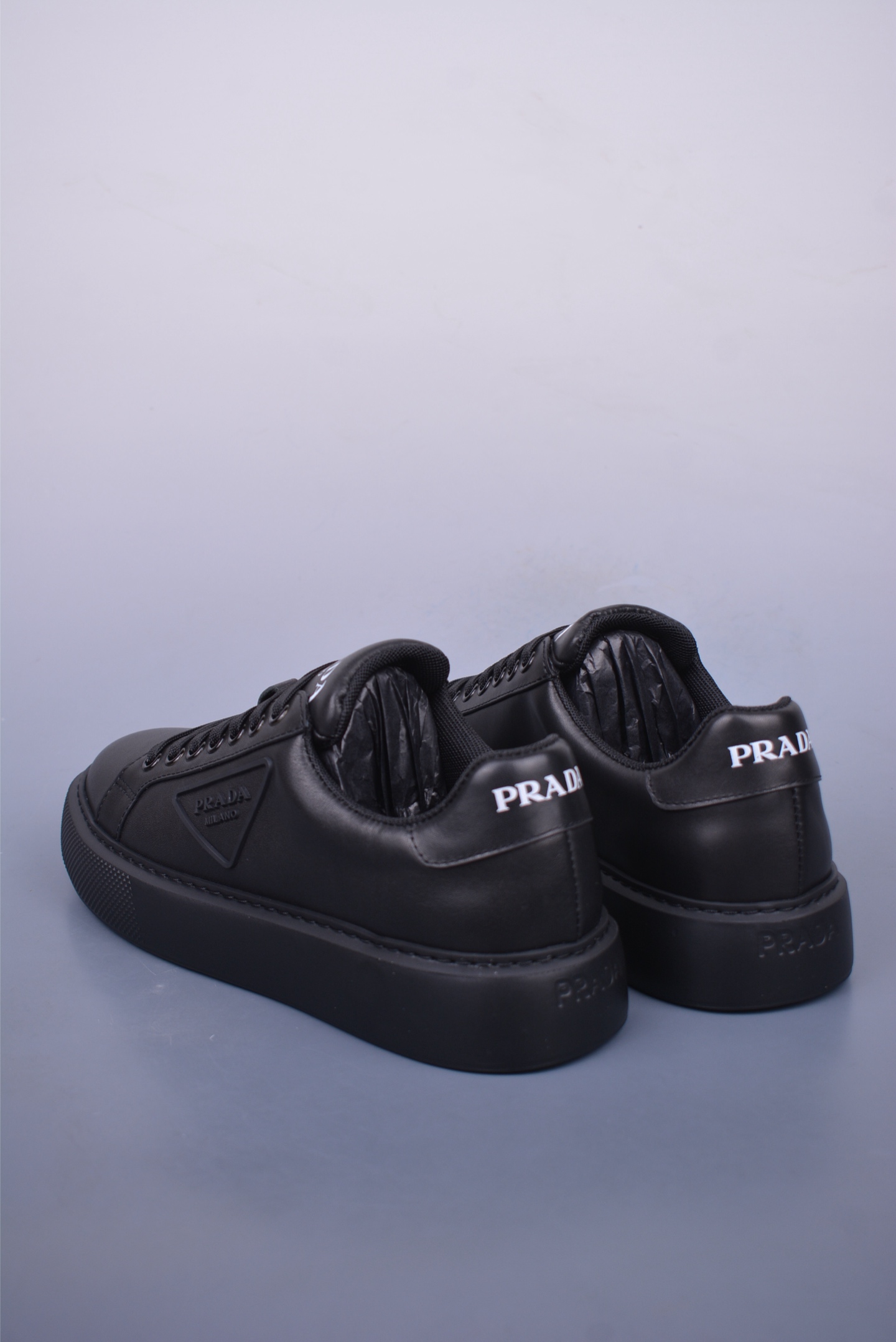 Prada low-top casual sneakers all black AJ17392118