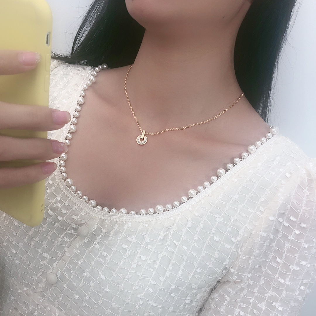 Bulgari Hollow Diamond Necklace