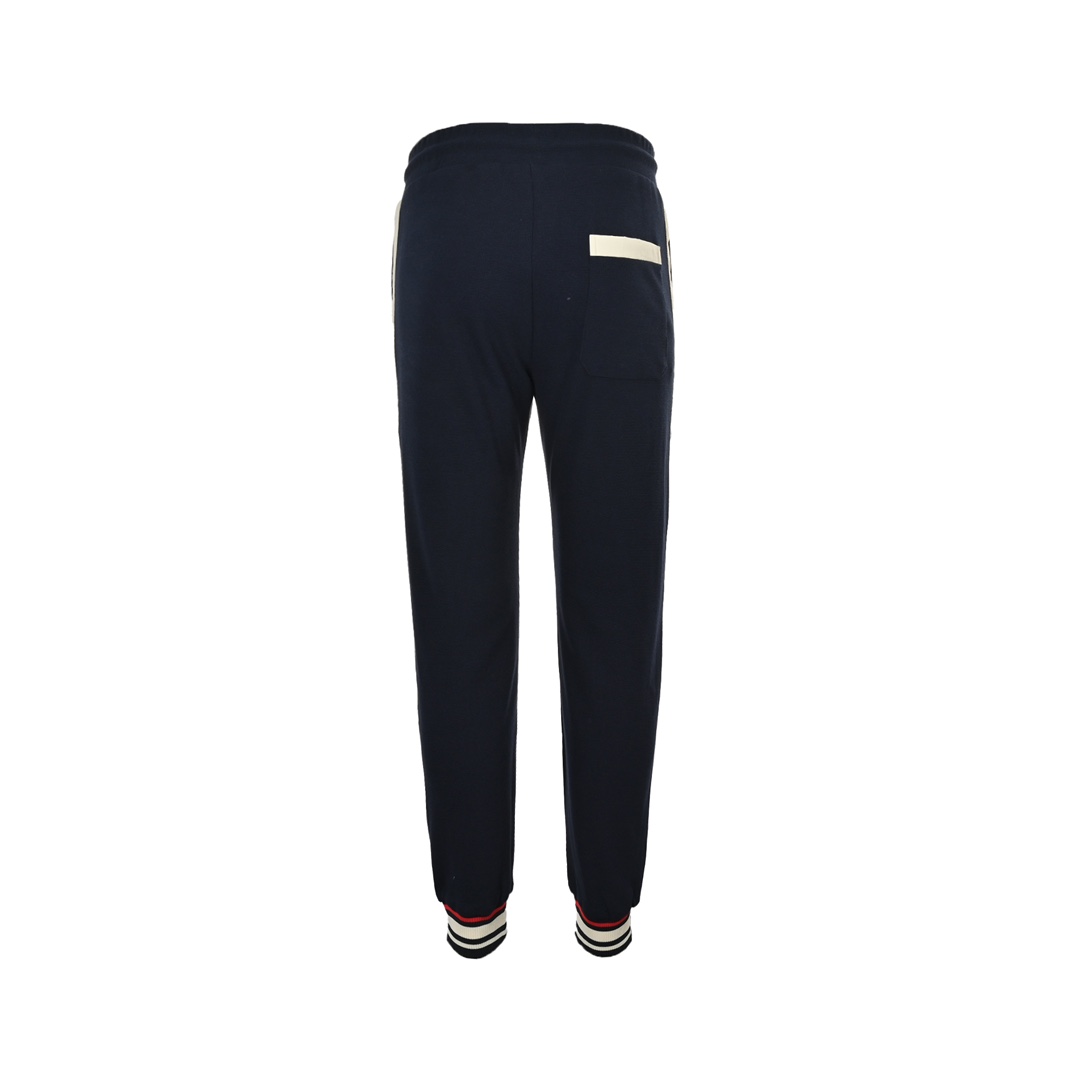 Gucci 24Fw embroidered logo paneled cuffed trousers