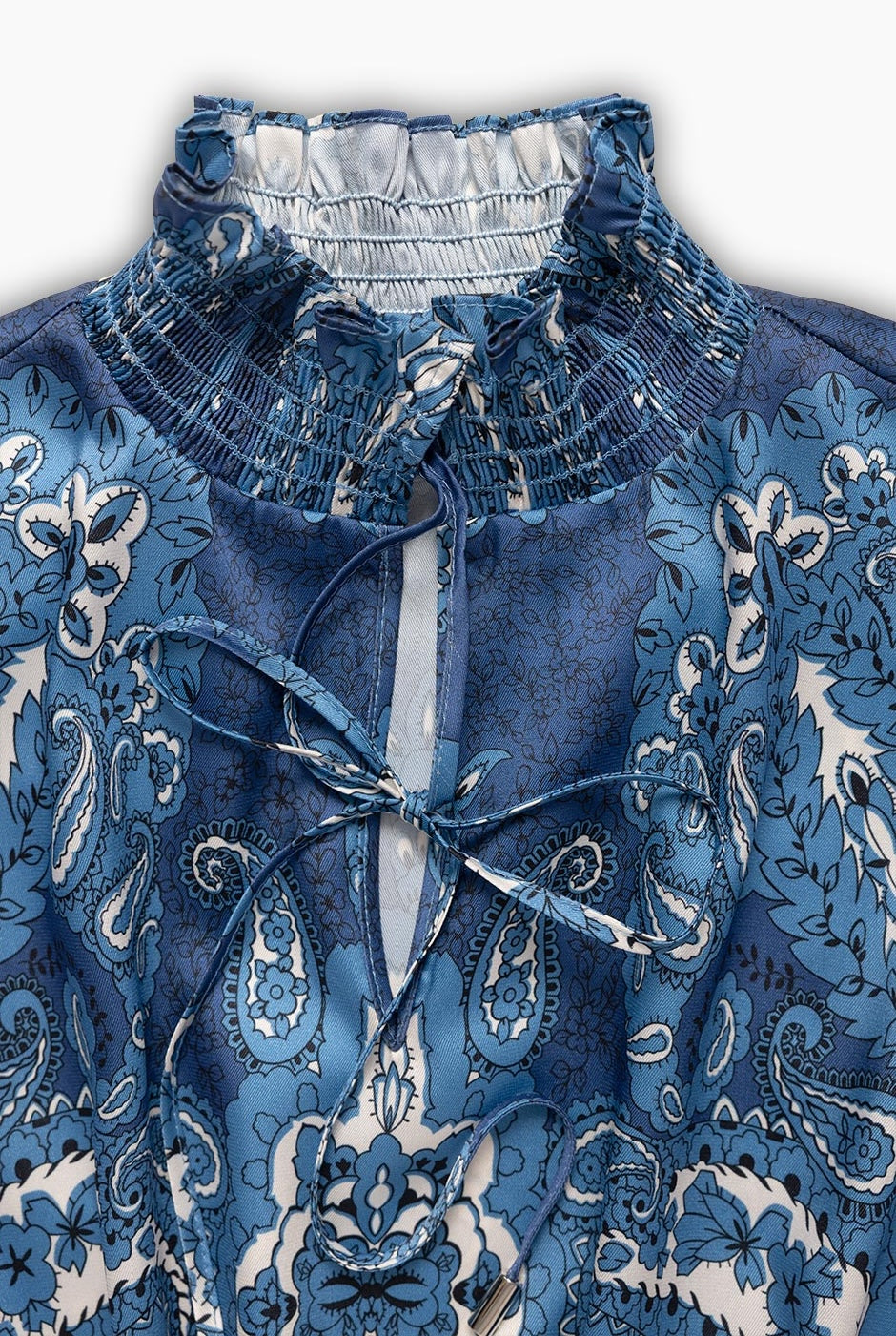 Blusa sin mangas con smock