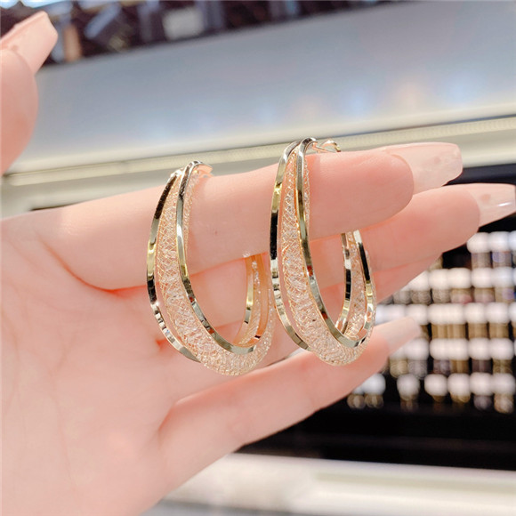 ✨New Year Special Offer✨Woven Mesh Oval Earrings