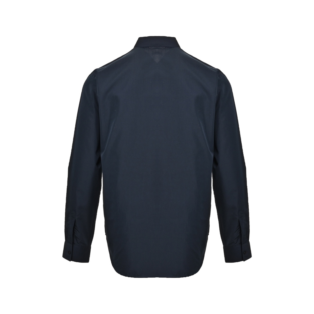 Dior 24Fw small logo embroidered long-sleeved shirt