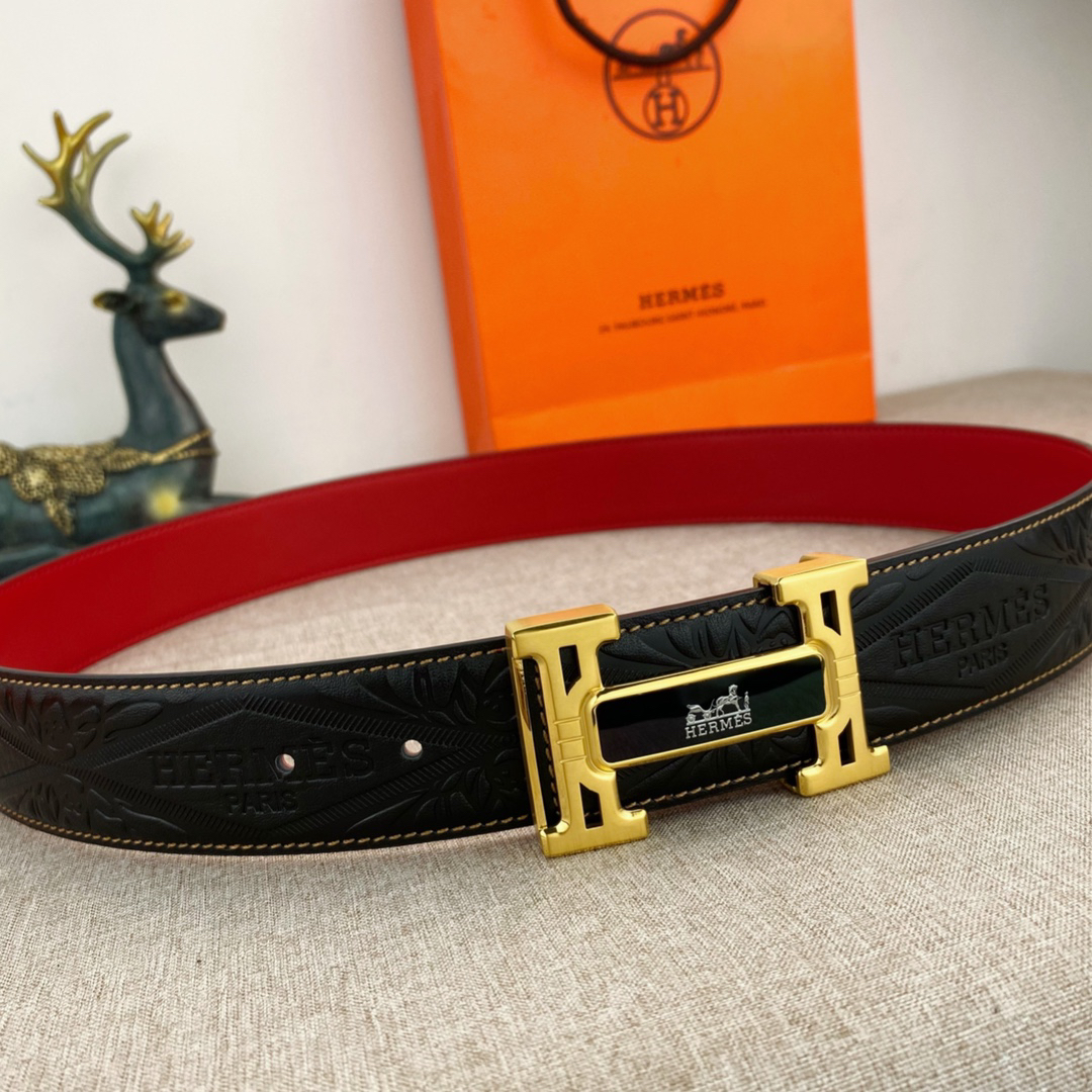Hermès Special Leather Belt Series Width 3.8CM