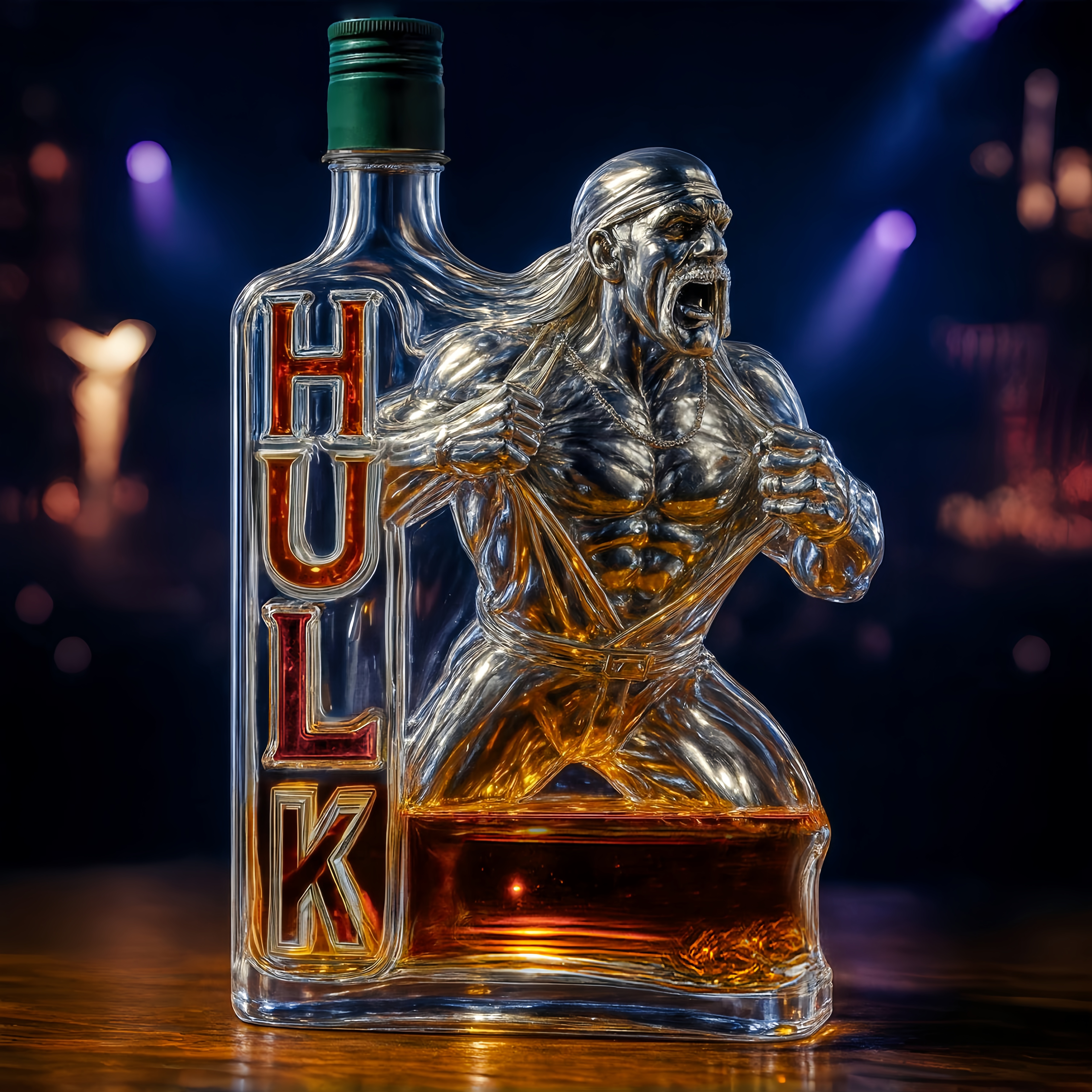Hulk Hogan Memorial Edition Whiskey Bottle