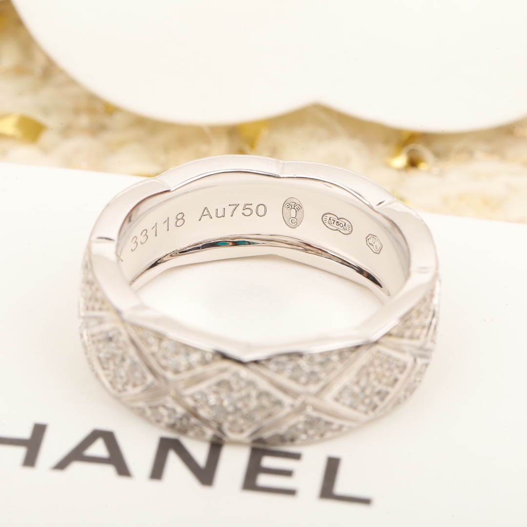 Chanel diamond narrow version full diamond ring