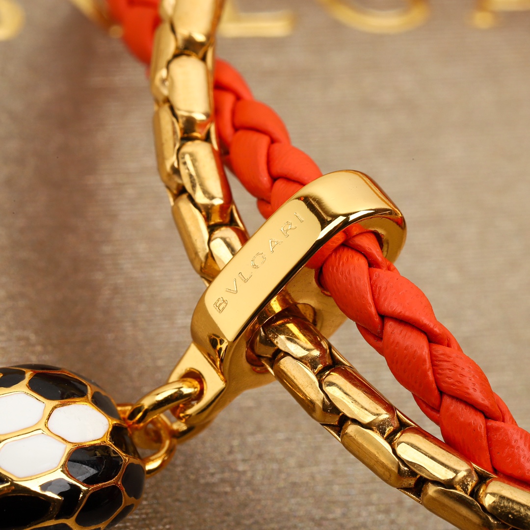 Bulgari snake head double bracelet