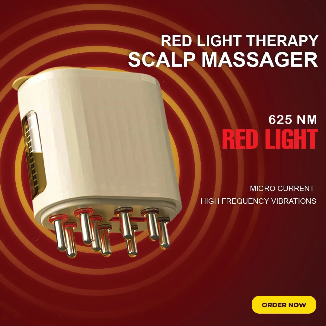 Mother's Day discount 🎁 49% OFF 😊-Red Light Therapy Electric Scalp Massager & Hair Oil Applicator