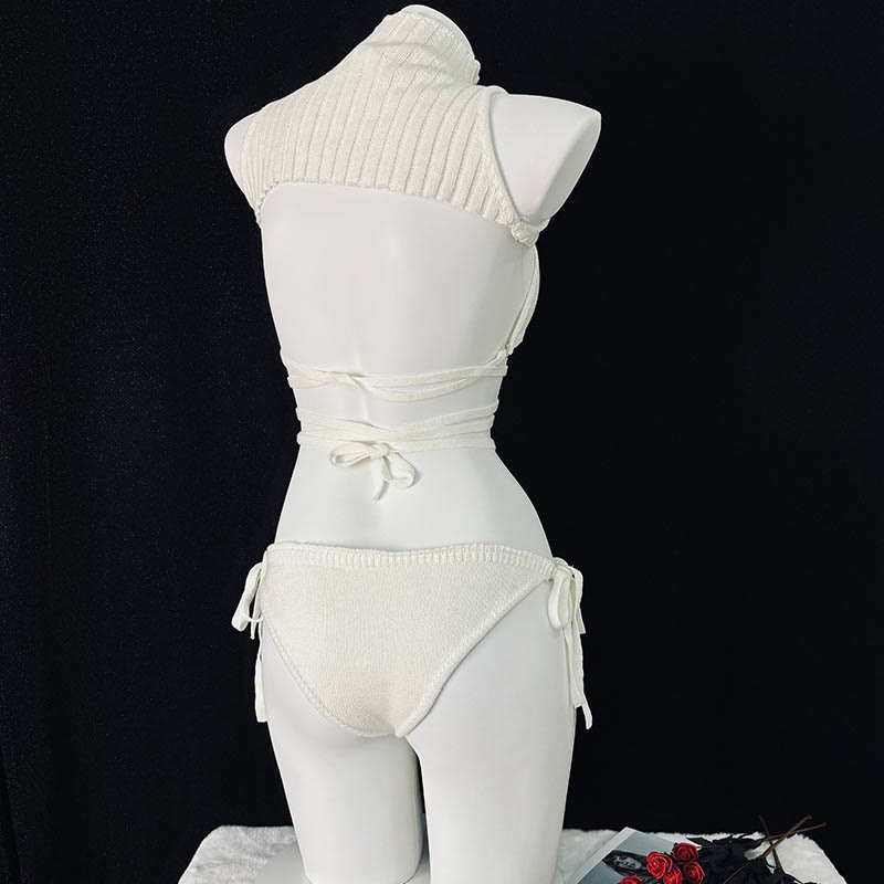 Sexy Backless Sweater Lingerie Set