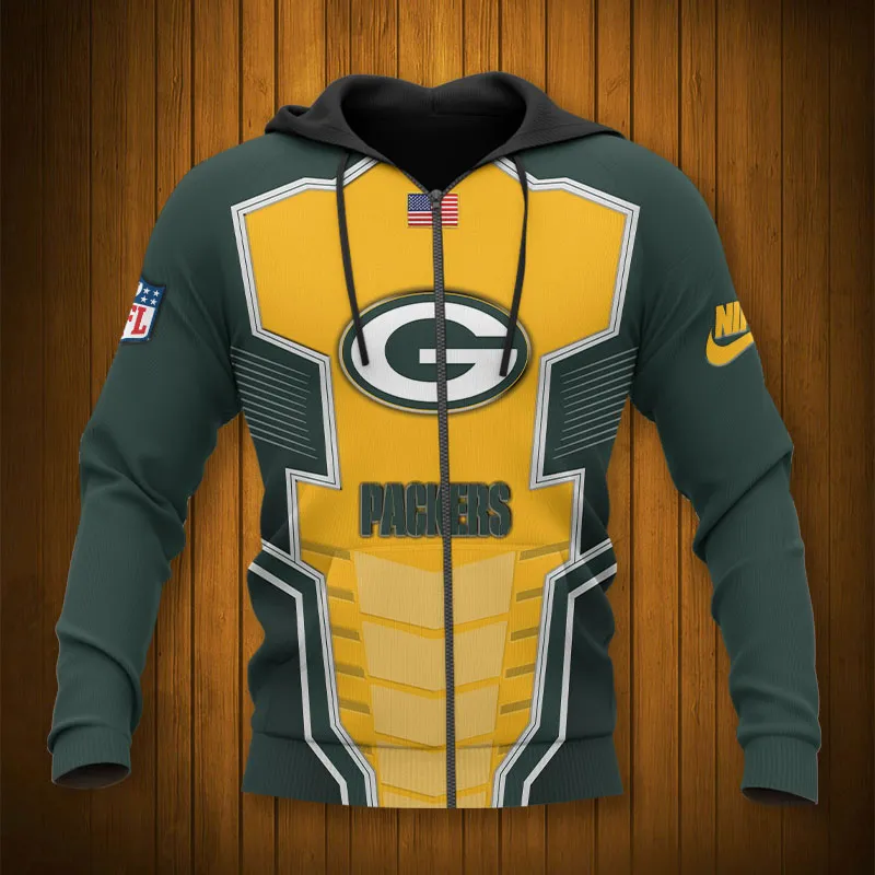 GREEN BAY PACKERS 3D HOODIE TTB4310