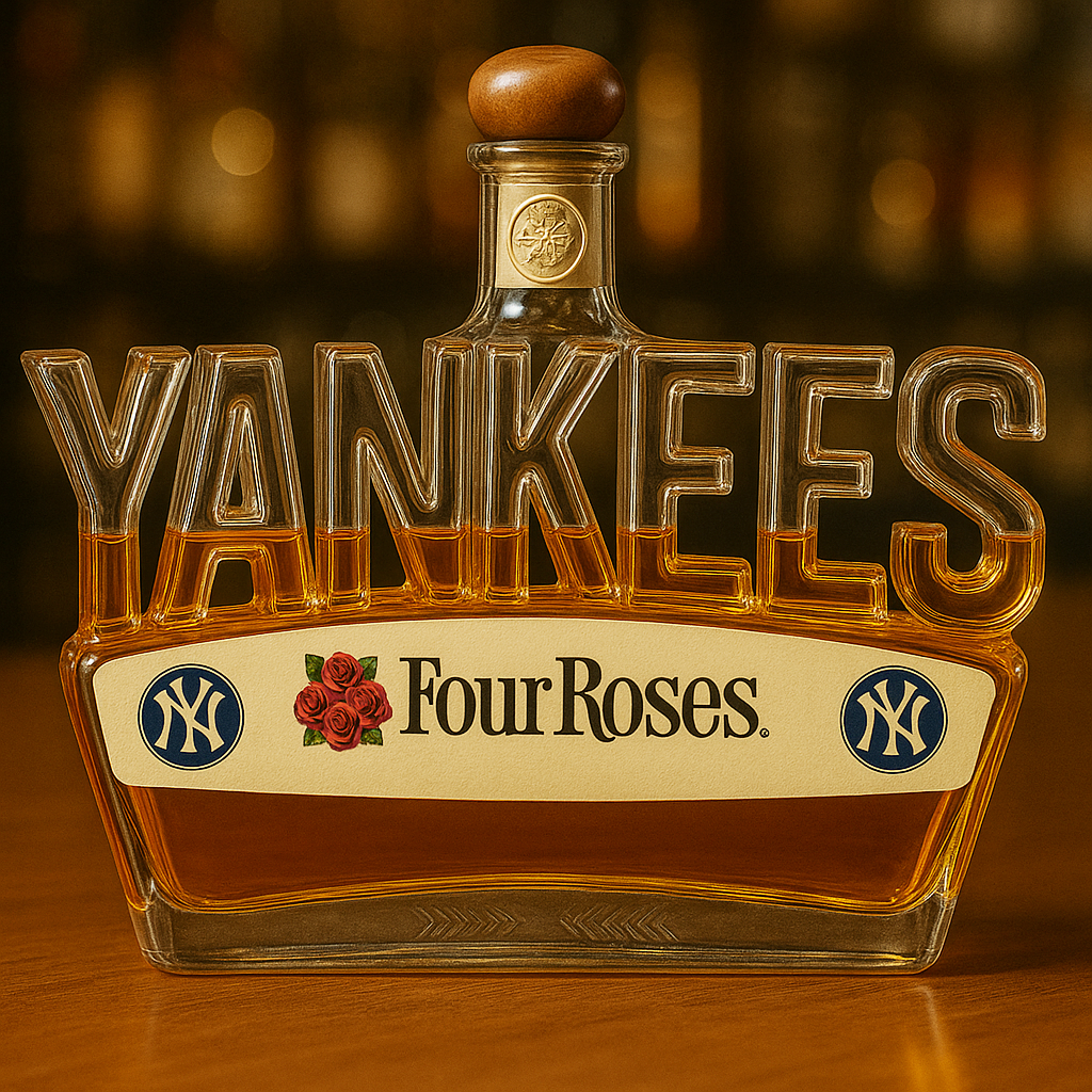 New York Yankees Whiskey Bottle