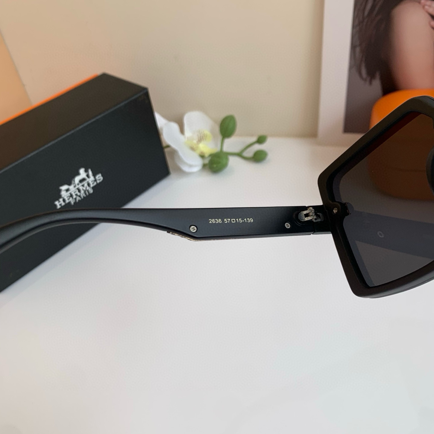 Hermes Square Frame Sunglasses