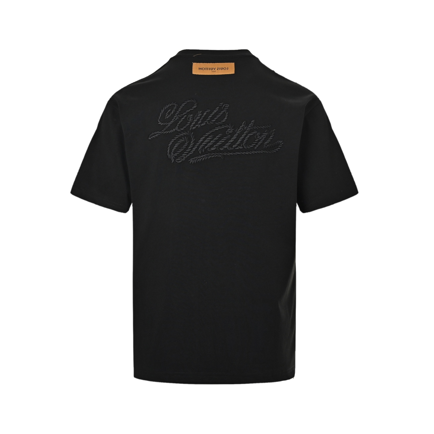 Louis Vuitton 25ss hemp rope knot embroidered short sleeves