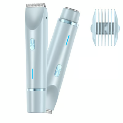 2 in 1 Electric Shaver for Women, 1 Box Rechargeable Electric Shaver & Accessories, Wet and Dry Use Body Trimmer for Home & Travel, Halloween, Christmas