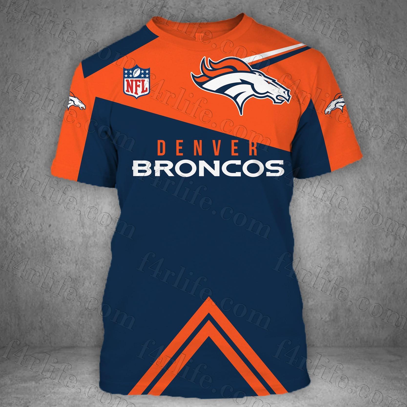 DENVER BRONCOS LOVE HOODIE 3D VIP 8