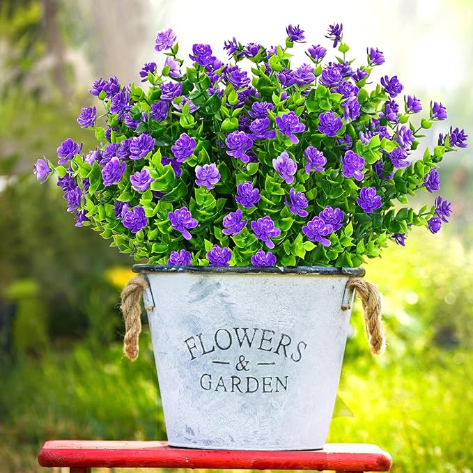 🌺🌺Artificial Milan grass fake flower plant decoration (spring and summer decoration-UV protection)