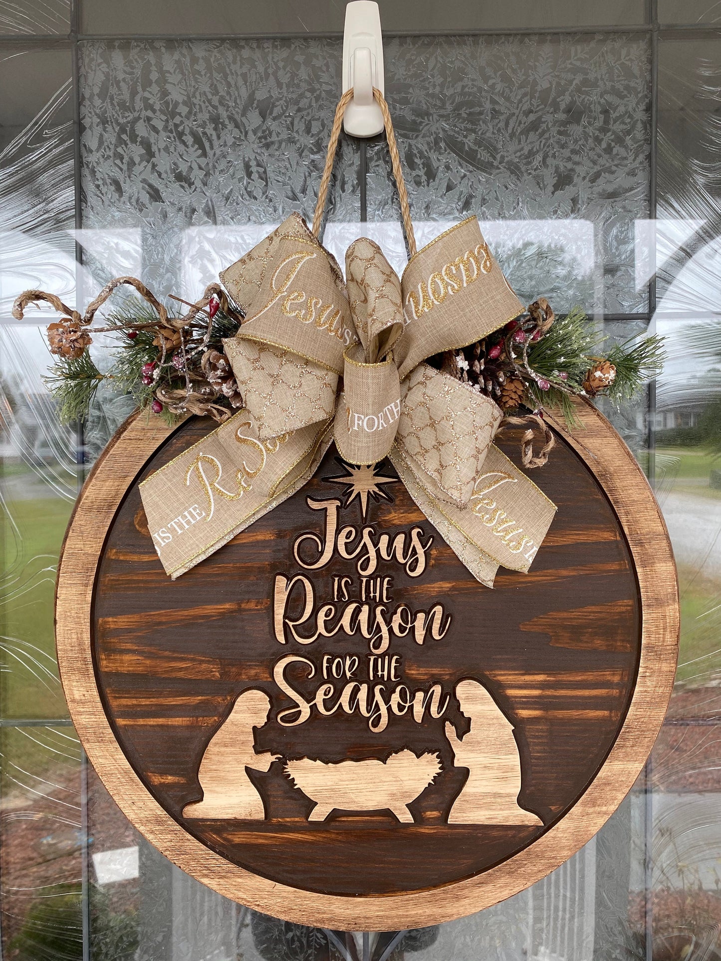 🔥Last Day 60% OFF🔥--Jesus is the reason for the season Sign--BUY 2 GET 15% OFF & FREE SHIPPING