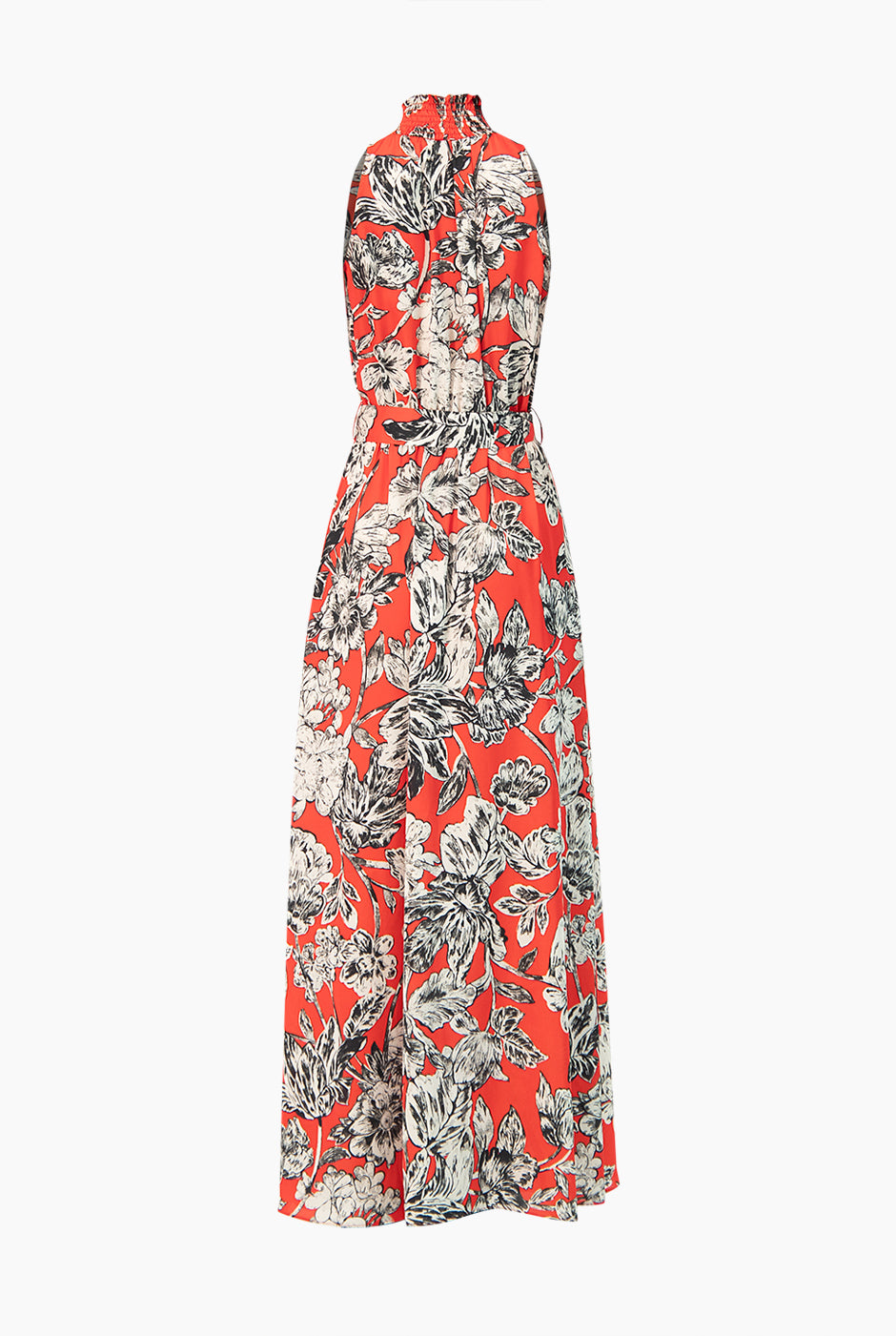 Vestido maxi estampado sin mangas