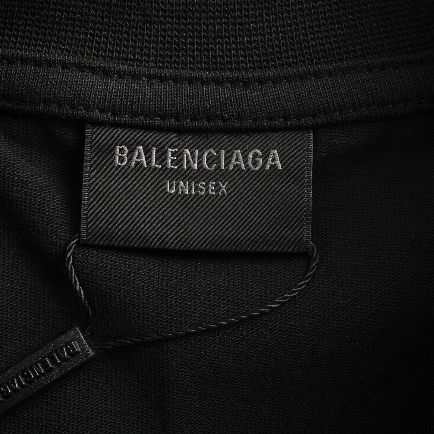 Balenciaga 25ss embroidered letter badge short sleeve