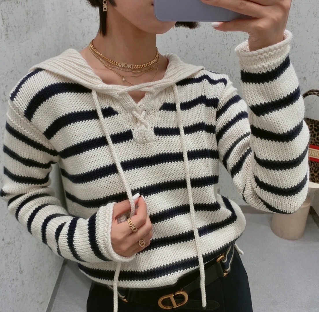 Dior Diamond CD Triple Chain Necklace