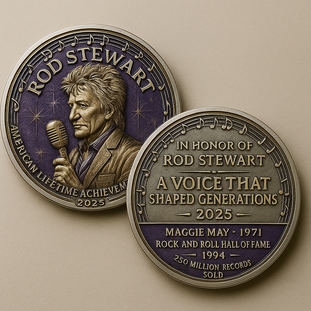 Rod Stewart commemorative coin | American Lifetime Achievement Award 2025