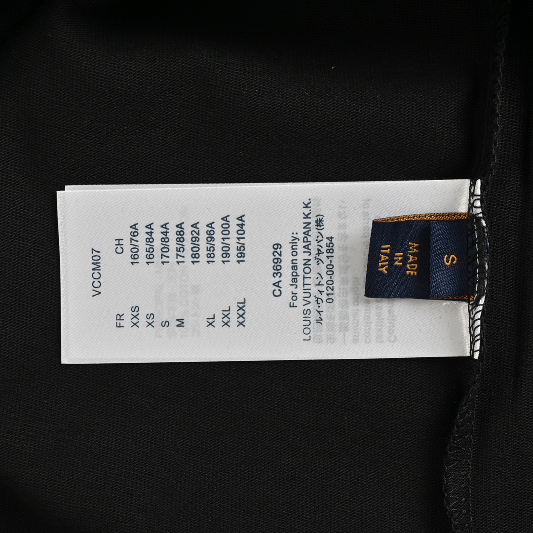 Louis Vuitton 24ss chest embroidered lettering short sleeves